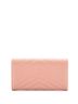 Saint Laurent 100% Leather Pink Classic Monogram Flap Wallet Matelasse Chevron Leather Large One size - photo 4