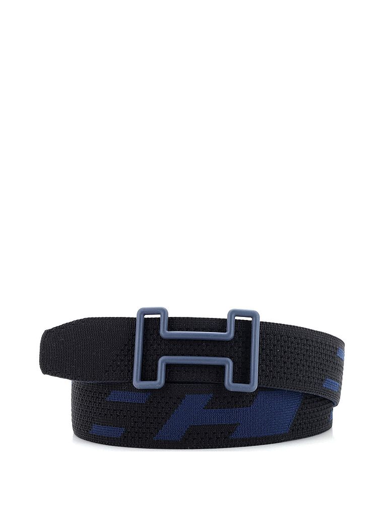 Hermès 100% Nylon Blue Tonight Reversible Belt Printed Nylon Wide One size - photo 1