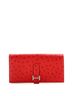 Hermès Red Bearn Wallet Ostrich Long One size - photo 1