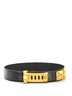 Hermès Black Collier de Chien Belt Shiny Porosus Crocodile Wide One size - photo 3