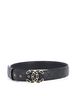 Chanel 100% Leather Black Woven Chain CC Buckle Belt Quilted Leather Wide One size - photo 3