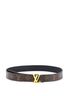 Louis Vuitton 100% Coatead Canvas Brown LV Initiales Reversible Belt Monogram Canvas and Leather Medium One size - photo 2