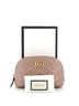 Gucci 100% Leather Tan GG Marmont Cosmetic Case Matelasse Leather Large One size - photo 2