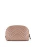 Gucci 100% Leather Tan GG Marmont Cosmetic Case Matelasse Leather Large One size - photo 4