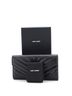 Saint Laurent 100% Leather Black Classic Monogram Flap Wallet Matelasse Chevron Leather Large One size - photo 3