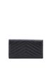 Saint Laurent 100% Leather Black Classic Monogram Flap Wallet Matelasse Chevron Leather Large One size - photo 2