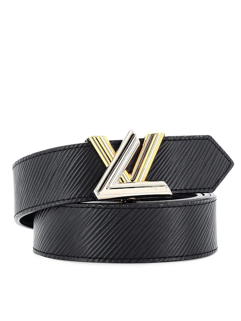 Louis Vuitton 100% Leather Black LV Twist Belt Epi Leather Medium One size - photo 1