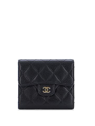 Chanel Trifold Flap Wallet Quilted Caviar Small (view 1)