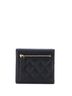 Chanel 100% Leather Black Trifold Flap Wallet Quilted Caviar Small One size - photo 4