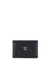 Chanel 100% Leather Black Classic Card Holder Quilted Caviar One size - photo 1