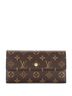 Louis Vuitton 100% Coatead Canvas Brown Porte Tresor International Wallet Monogram Canvas One size - photo 1