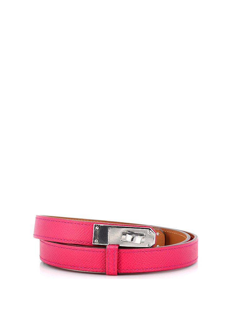 Hermès 100% Leather Pink Kelly Belt Leather Thin One size - photo 1