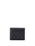 Chanel 100% Leather Black CC Compact Classic Flap Wallet Quilted Caviar One size - photo 2