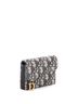 Christian Dior 100% Canvas Blue Saddle 5-Gusset Card Case Oblique Canvas One size - photo 3