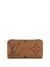 Louis Vuitton 100% Coatead Canvas Brown Zippy Wallet Reverse Monogram Giant One size - photo 1