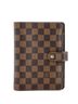 Louis Vuitton 100% Coatead Canvas Brown Ring Agenda Cover Damier MM One size - photo 1