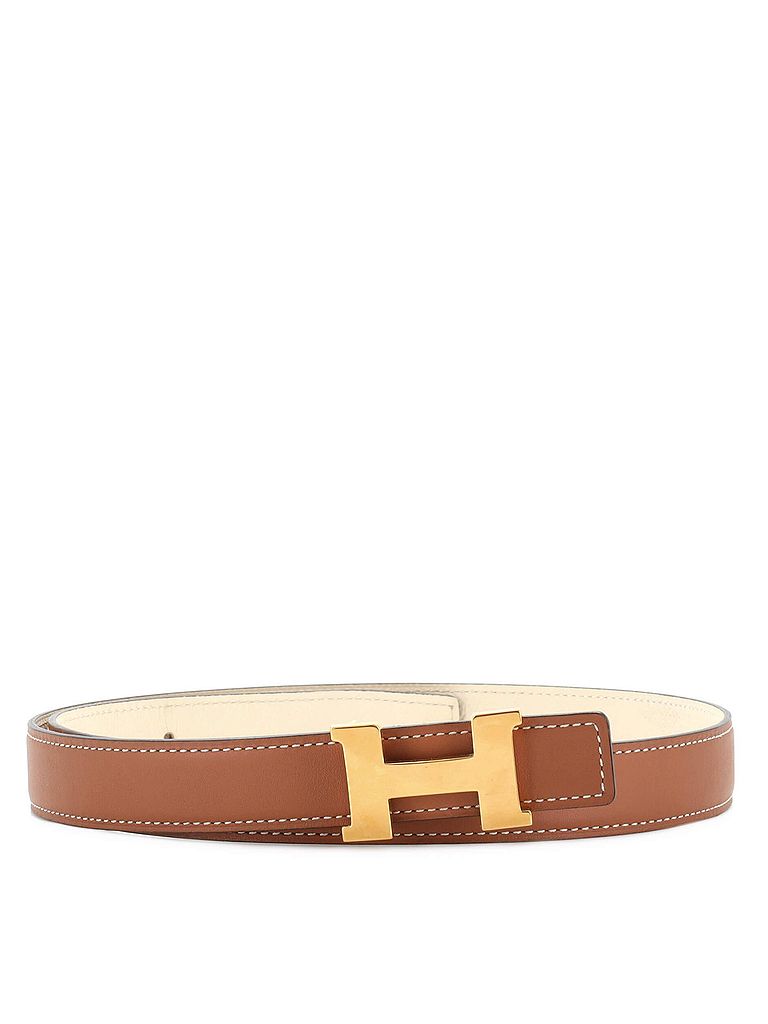 Hermès 100% Leather Brown Constance Reversible Belt Leather Thin One size - photo 1