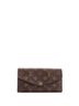 Louis Vuitton 100% Coatead Canvas Brown Sarah Wallet NM Monogram Canvas One size - photo 1