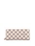 Louis Vuitton 100% Coatead Canvas White Clemence Wallet Damier One size - photo 1