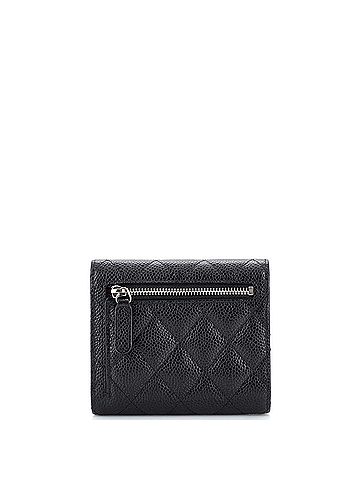 Chanel CC Compact Classic Flap Wallet Quilted Caviar (view 2)