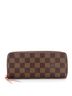 Louis Vuitton 100% Coatead Canvas Brown Clemence Wallet Damier One size - photo 1