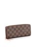 Louis Vuitton 100% Coatead Canvas Brown Clemence Wallet Damier One size - photo 3