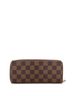 Louis Vuitton 100% Coatead Canvas Brown Clemence Wallet Damier One size - photo 4