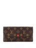 Louis Vuitton 100% Coatead Canvas Brown Emilie Wallet Monogram Canvas One size - photo 1
