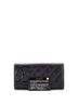 Chanel 100% Leather Black Cambon Gusset Wallet Quilted Lambskin Long One size - photo 3
