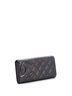 Chanel 100% Leather Black Cambon Gusset Wallet Quilted Lambskin Long One size - photo 4