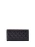 Chanel 100% Leather Black Cambon Gusset Wallet Quilted Lambskin Long One size - photo 2