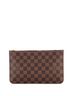 Louis Vuitton 100% Coatead Canvas Brown Neverfull Pochette Damier Large One size - photo 1