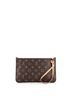 Louis Vuitton 100% Coatead Canvas Brown Neverfull Pochette Monogram Canvas Large One size - photo 4