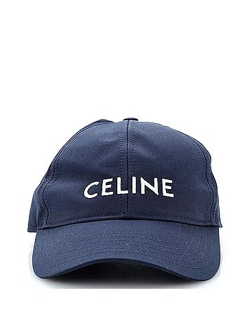 Céline Logo Baseball Cap Embroidered Canvas (view 1)