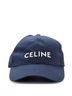 Céline 100% Canvas Blue Logo Baseball Cap Embroidered Canvas One size - photo 1