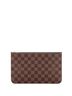 Louis Vuitton 100% Coatead Canvas Brown Neverfull Pochette Damier Large One size - photo 1