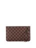 Louis Vuitton 100% Coatead Canvas Brown Neverfull Pochette Damier Large One size - photo 4