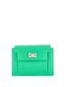 Hermès 100% Leather Green Kelly Pocket Compact Wallet Chevre Mysore One size - photo 1