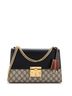 Gucci Brown Black Padlock Shoulder Bag GG Coated Canvas and Leather Medium One size - photo 1