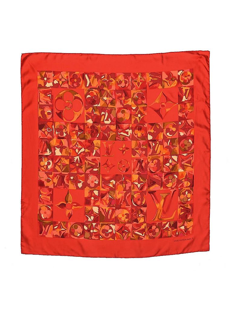 Louis Vuitton Pre-Loved Silk Au Fil De Temps Square Silk Scarf One size - photo 1