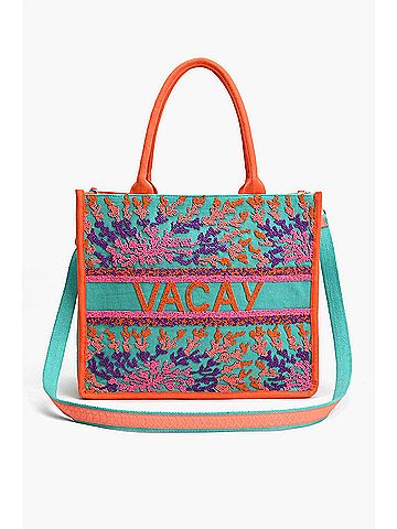 America & Beyond Women's Caribbean Vacay Tote Bag (view 1)