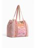 America & Beyond Pink Women's Embellished Tote Bag One size - photo 3