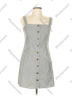 Hollister 100% Cotton 100% Elastic Stripes Black White Sleeveless Dress Size M - photo 1