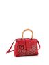 Goyard Red Saigon Top Handle Bag Coated Canvas with Leather Mini One size - photo 3