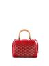 Goyard Red Saigon Top Handle Bag Coated Canvas with Leather Mini One size - photo 4