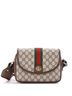 Gucci Brown Ophidia Flap Shoulder Bag GG Coated Canvas with Leather Small One size - photo 1