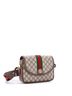Gucci Brown Ophidia Flap Shoulder Bag GG Coated Canvas with Leather Small One size - photo 3