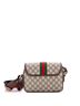Gucci Brown Ophidia Flap Shoulder Bag GG Coated Canvas with Leather Small One size - photo 4