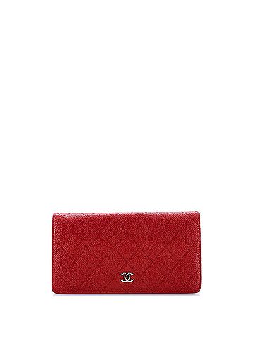 Chanel L-Yen Wallet Quilted Caviar (view 1)