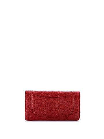 Chanel L-Yen Wallet Quilted Caviar (view 2)